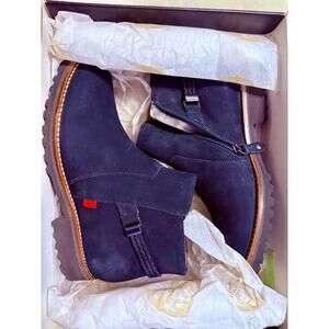 Marc Joseph New York Columbus CR Bootie – Navy Nubuck – Size 6 – NEW IN BOX